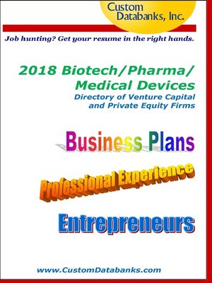 cover image of 2018 Biotech/Pharma/Medical Devices Directory of Venture Capital and Private Equity Firms